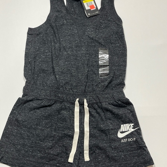 Nike Dark Gray Romper with White Accents - Picture 1 of 3